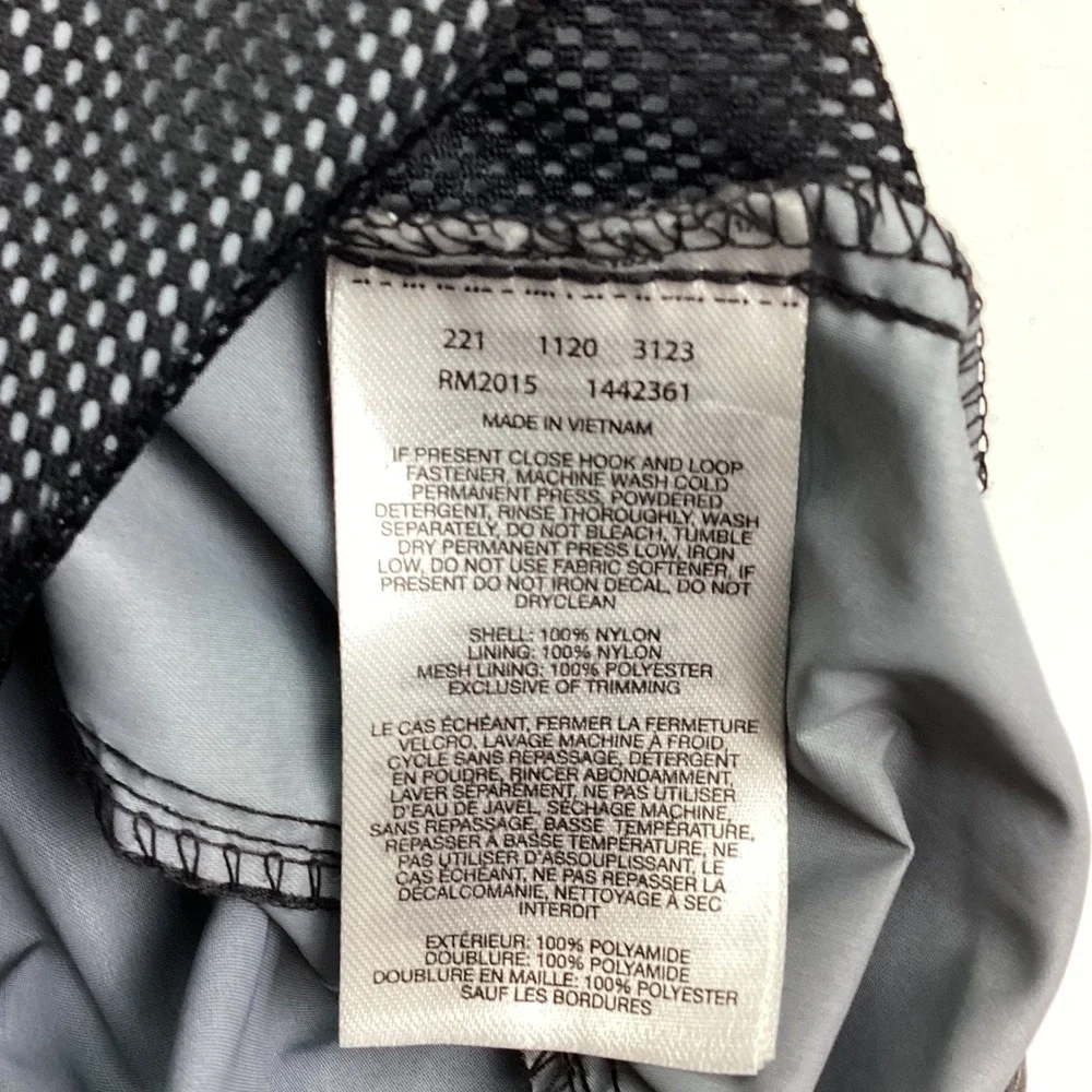 Columbia Mens Grey Black Full Zip Hooded Windbreaker Jacket Large RM2015 1442361